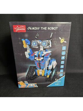 Henoda Miky The Robot Building Block Set RC App Control STEM Toy 468 Pc New